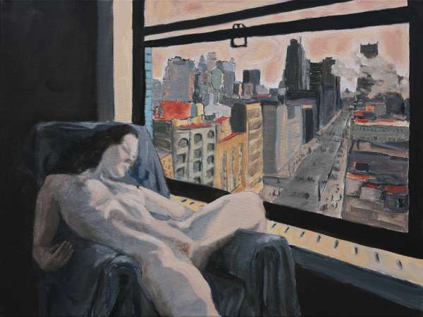 Nu à la fenêtre - 60x80 -huile sur toile